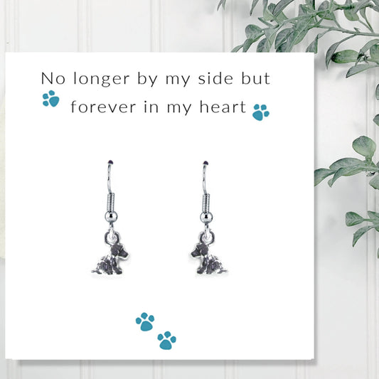 No Longer By My Side - Dog Earrings & Gift Card Aye Do Gifts