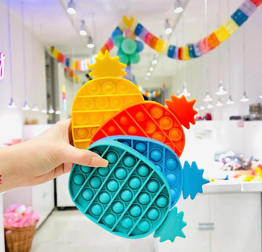 Jumbo Push Pop Fidget  Sensory -Pineapple collection PAWSOME PETS