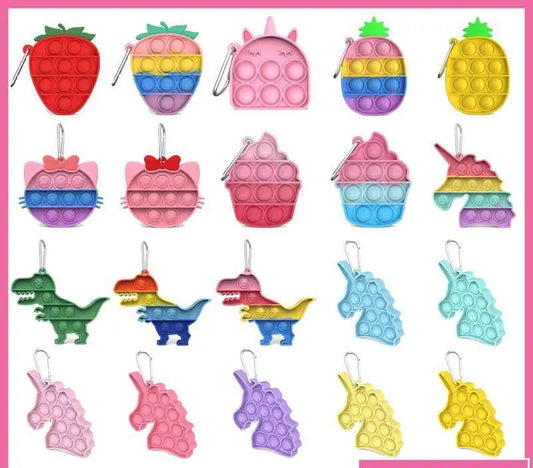 Beautiful Push Pop Fidget Sensory Toy- Hot Sales Keychain PAWSOME PETS