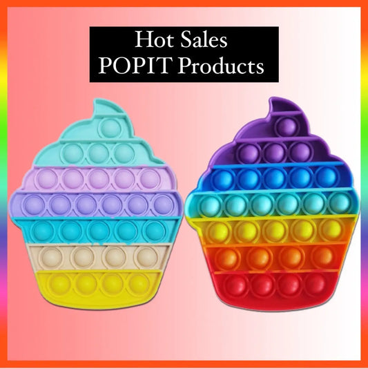 Beautiful Push Pop Fidget Sensory Toy- Ice Cream Collection PAWSOME PETS