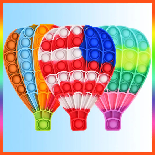 Beautiful Push Pop Fidget Sensory Toy- Hot Air Balloons PAWSOME PETS