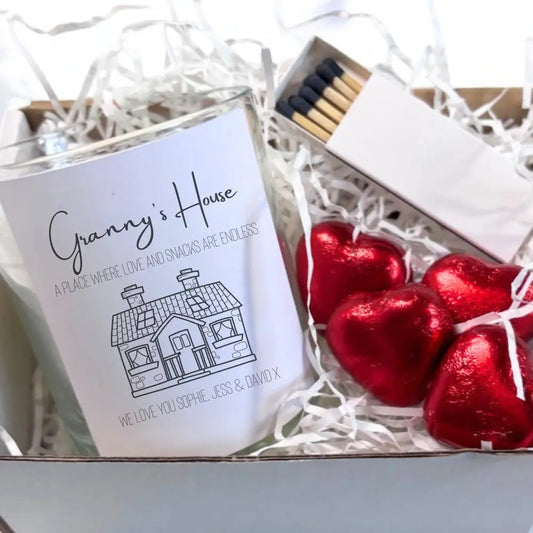 Personalised Granny's House Candle Gift Set | Grans, Nanas, Nons Aye Do Gifts