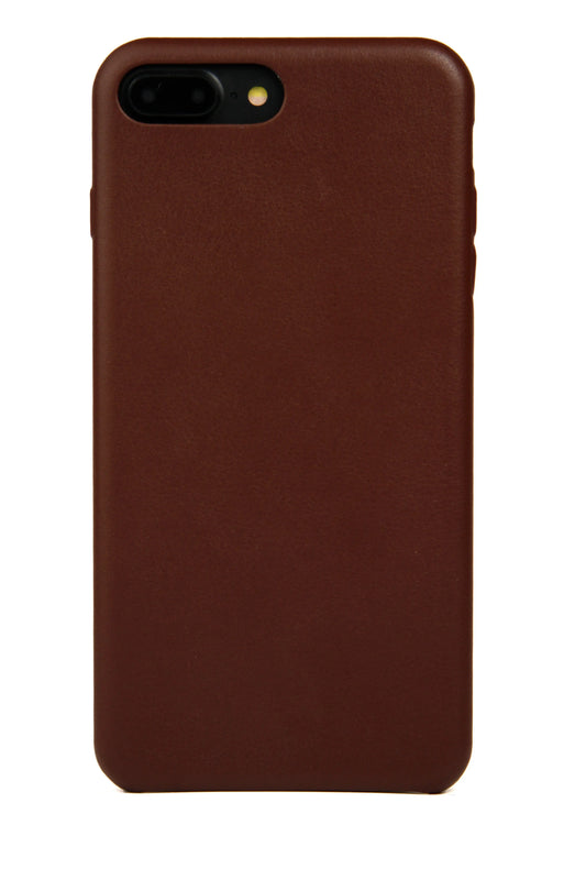 iPhone 7/8 Plus Case, Brown Leather Hugs & Co.