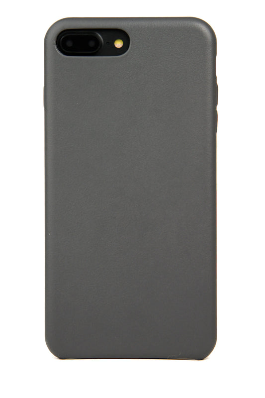 iPhone 7/8 Plus Case, Grey Leather Hugs & Co.