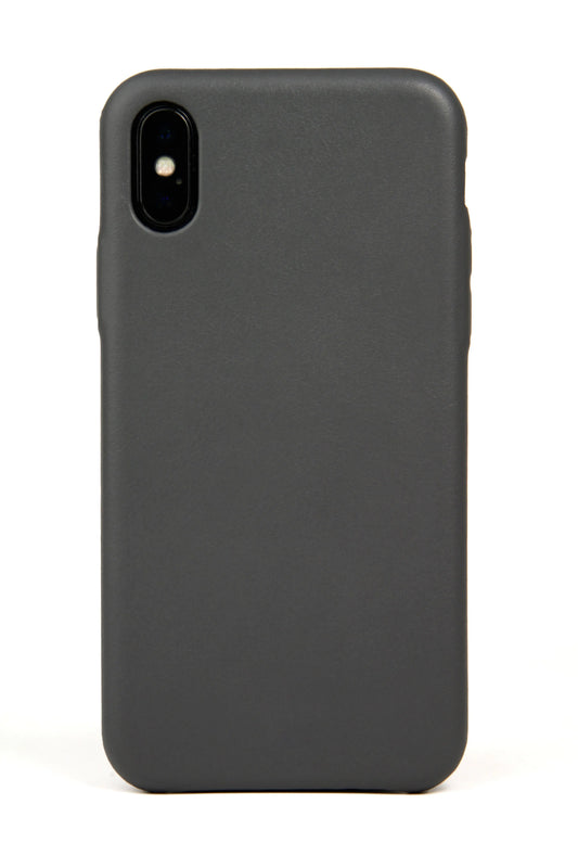 iPhone X Case, Grey Leather Hugs & Co.