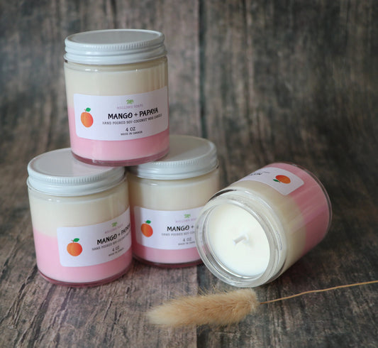 Mango Papaya Candles Mellow5 Soaps