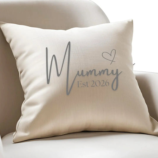 Mummy Est. 2026 Cushion Aye Do Gifts
