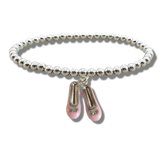 Childs Ballet Shoes Beaded Bracelet Aye Do Gifts