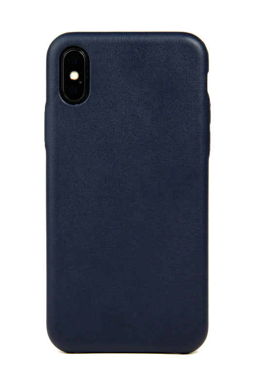 iPhone X Case, Navy Leather Hugs & Co.