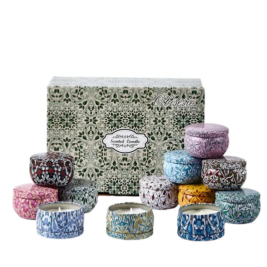 12-Pack Scented Soy Candles Set Natural Aromatherapy Candles OBA