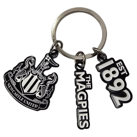 Newcastle United FC 3 Charm Keyring-0