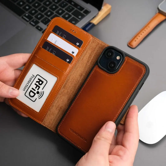 Casper iPhone 16 Wallet Case Leather MagSafe TORONATA