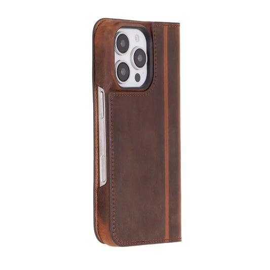 Decatur Leather iPhone 16 Pro Folio Case TORONATA