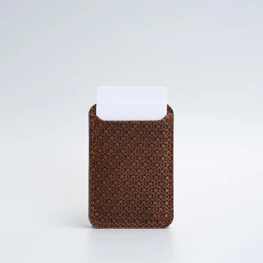 Leather Wallet compatible with MagSafe - Geometric Net Geometric Goods
