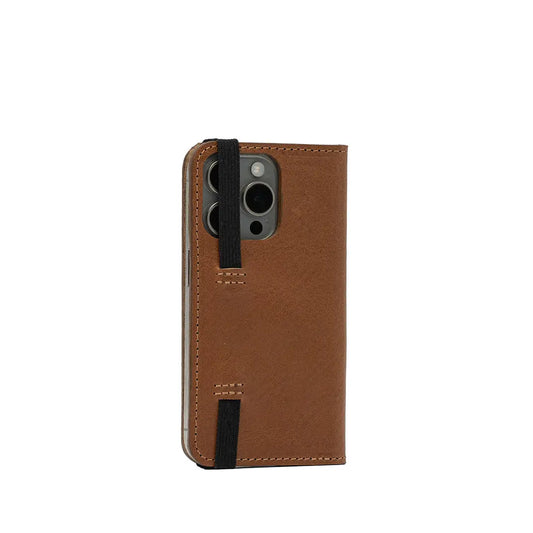 Leather Folio Case for iPhone 15 Pro with MagSafe Geometric Goods