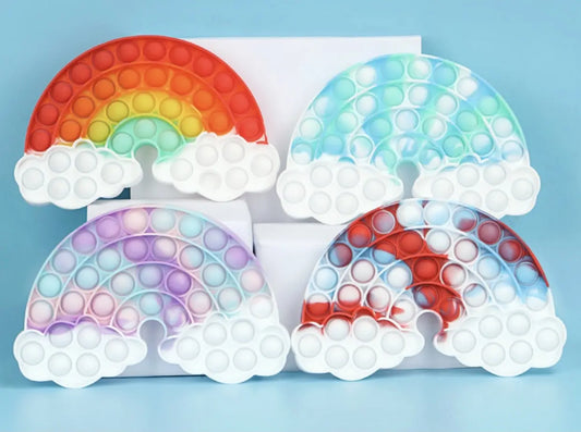 Jumbo Push Pop Fidget  Sensory Toy-Cloud Rainbow Collection PAWSOME PETS
