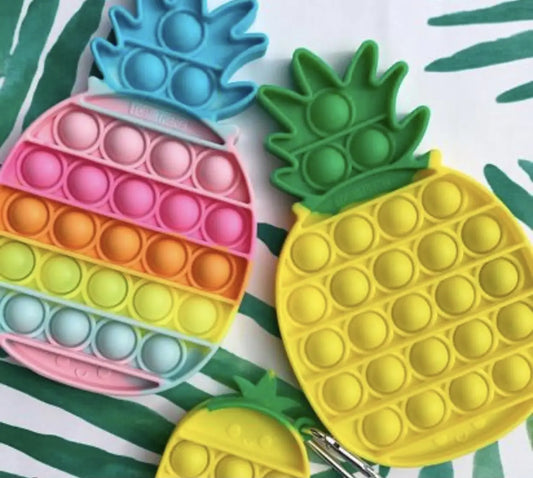 Jumbo Push Pop Fidget  Sensory Toy-Pineapple Collection PAWSOME PETS