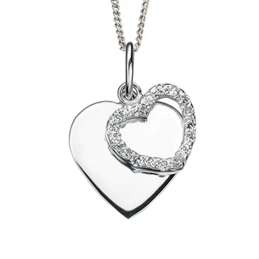 Beginnings Double Heart Pendant Beginnings